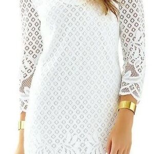 Elegant White Lace Dress
